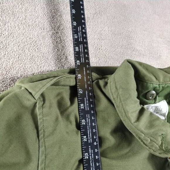 Vintage US Military Field Jacket Mens Med Reg Olive Drab OG-107 Without Liner - Picture 4 of 11